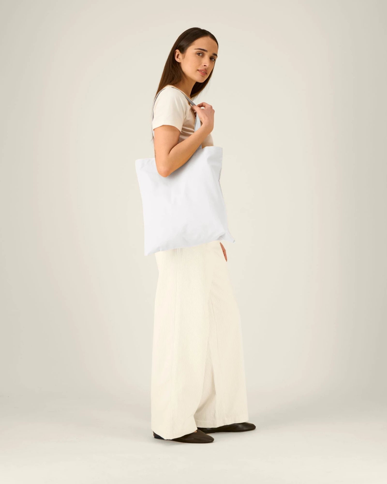 Shopper cotone bio Stanley/Stella Light da personalizzare - Bianco